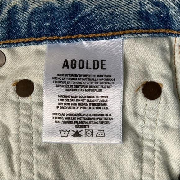 AGOLDE Jeans 90’s Pinch Blue Size 25 - Picture 9 of 13